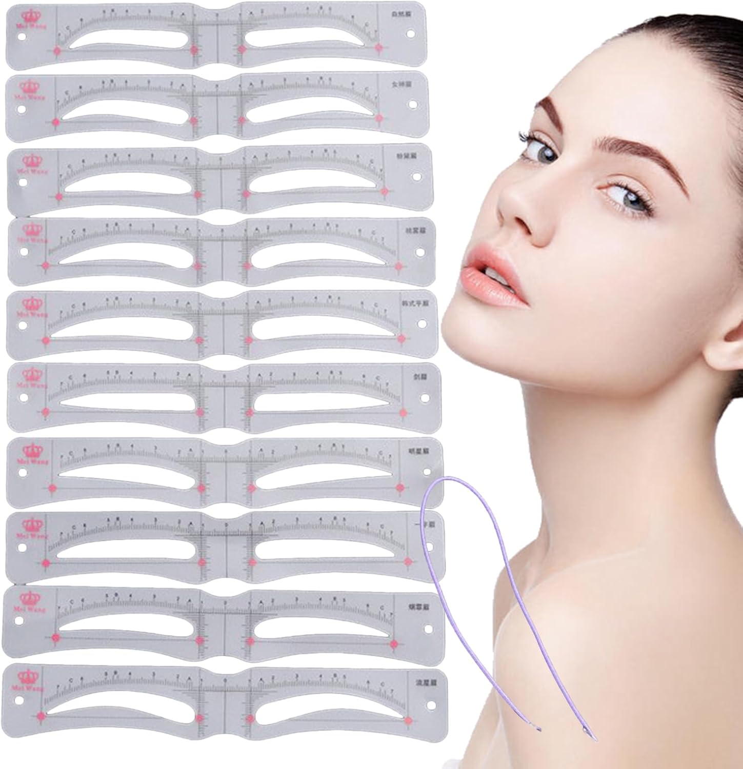 Travel Accessories Guide - Reusable Eyebrow Stencil Set - Time-Saving