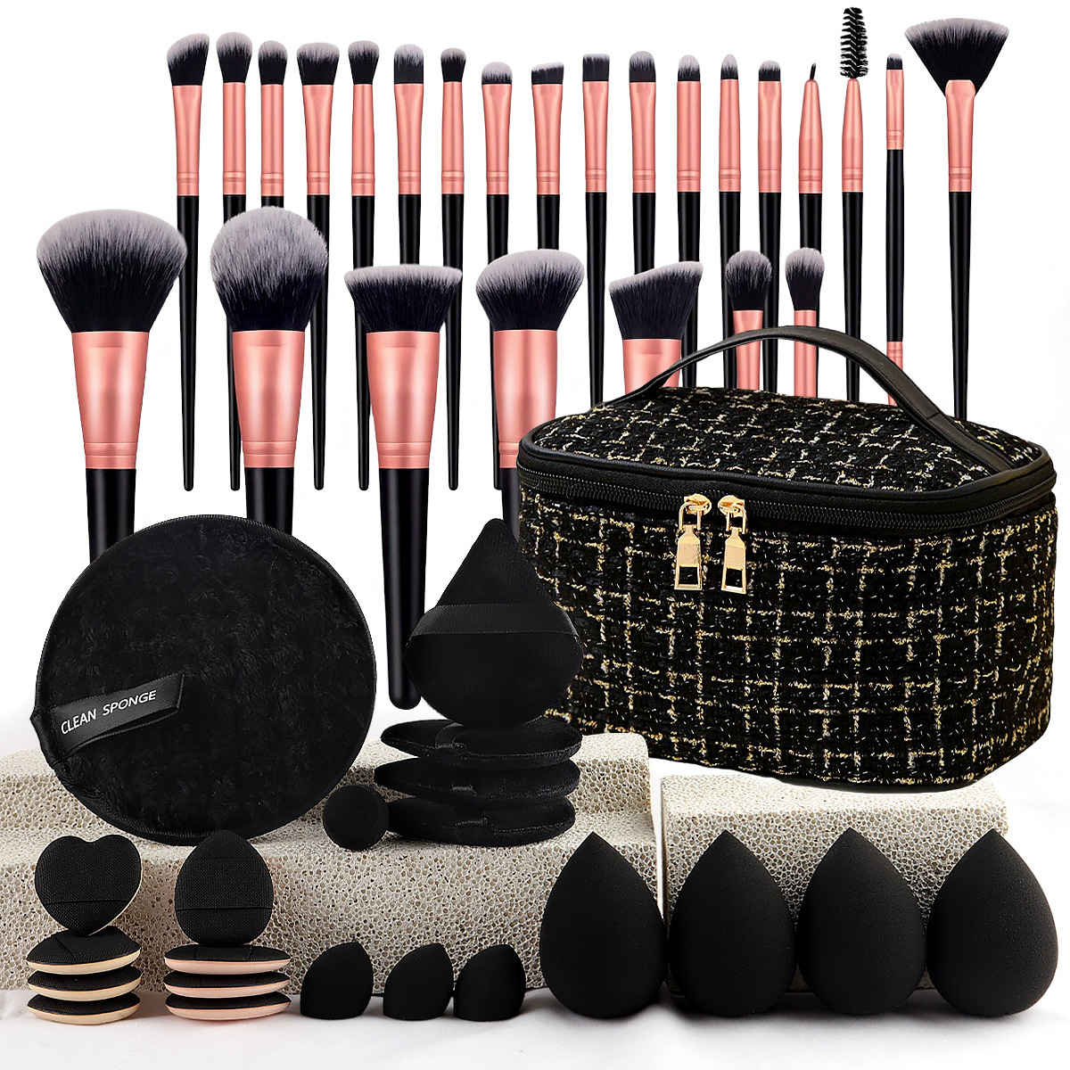 Travel Accessories Set - Makeup Brush Set Chic Fragrance Style