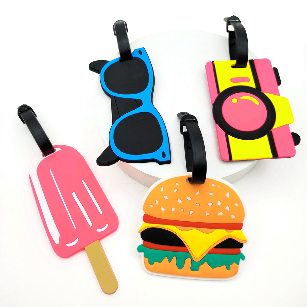 Travel Accessories Plane - 1pc Hamburg ice cream luggage tag,