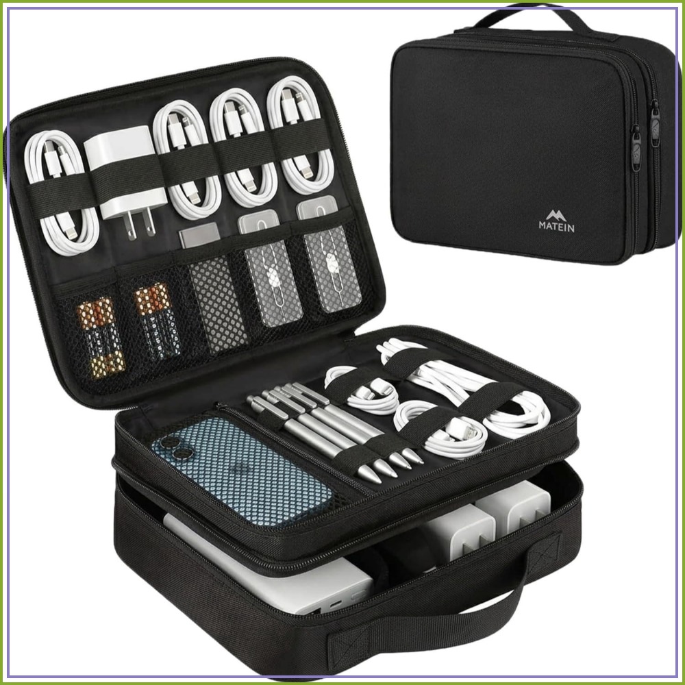 Travel Accessories And Bags - Electronics Organizer Travel Case, Water Resistant