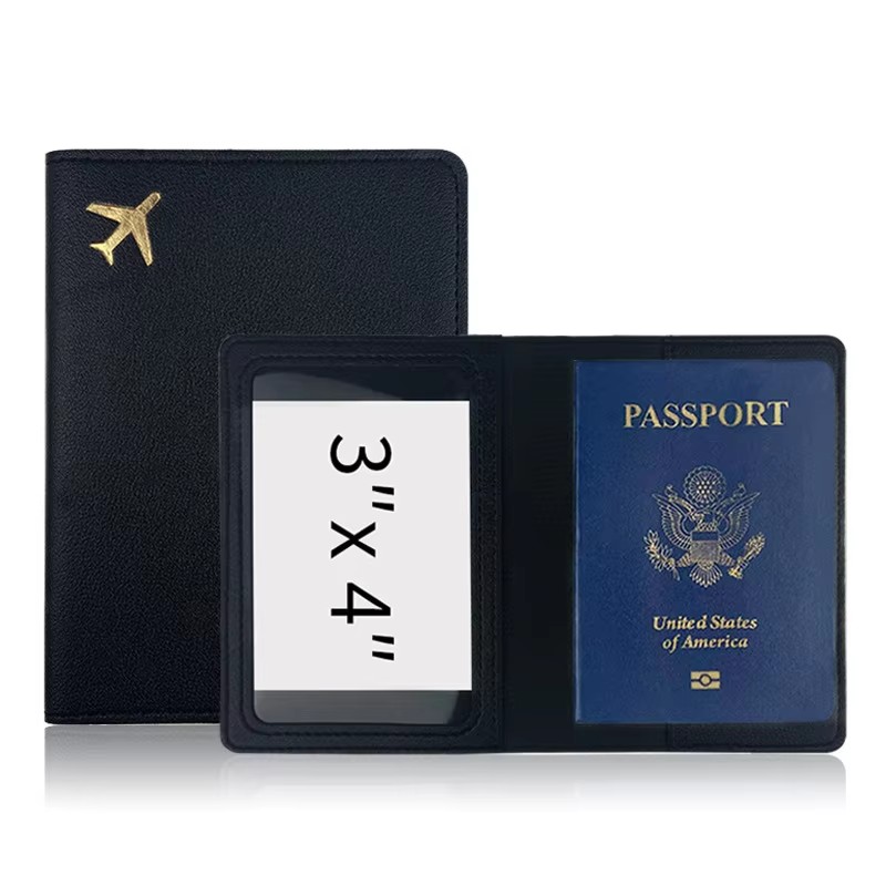 Travel Accessories Plane - 1Pc New PU Leather Passport Holder