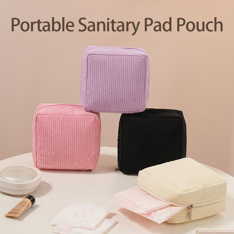Travel Accessories Pouch For Women - Cute Portable Sanitary Napkin Storage Pouch