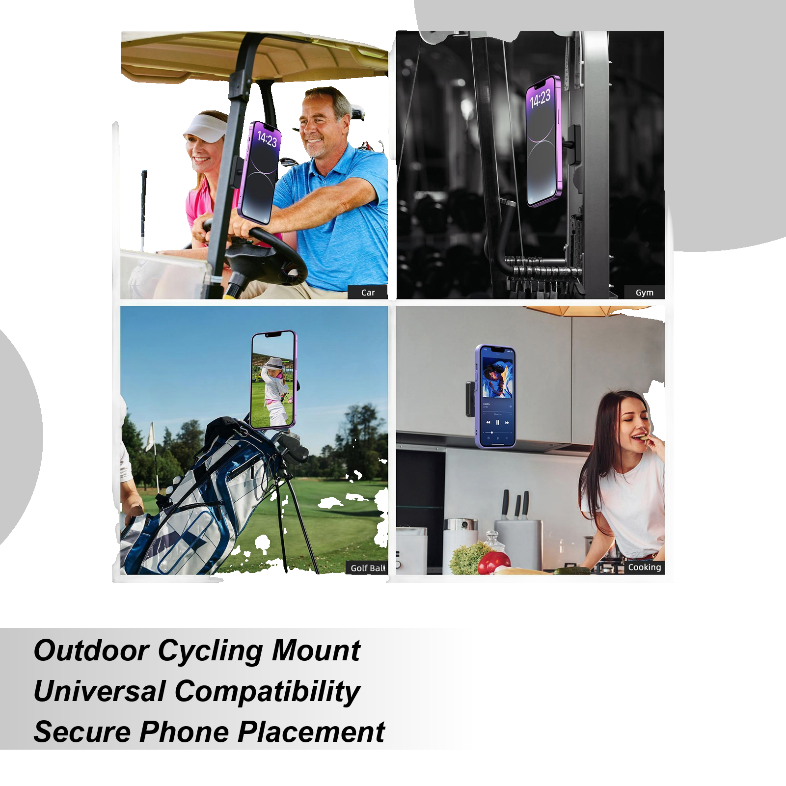 Golf Cart Phone Holder 17mm 36 - đánh giá và giá Travel Yoga Accessories