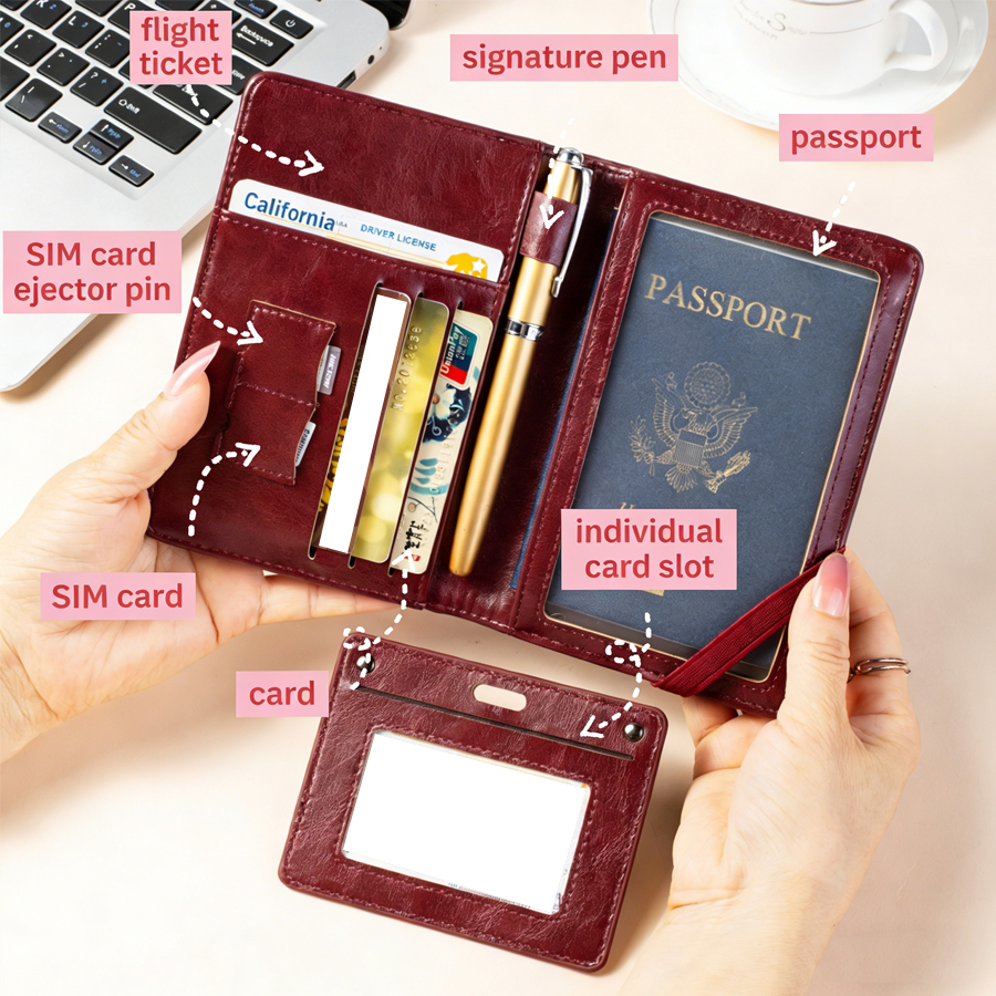 Passport Holder and Wallet in  - đánh giá và giá Travel Accessories Plane