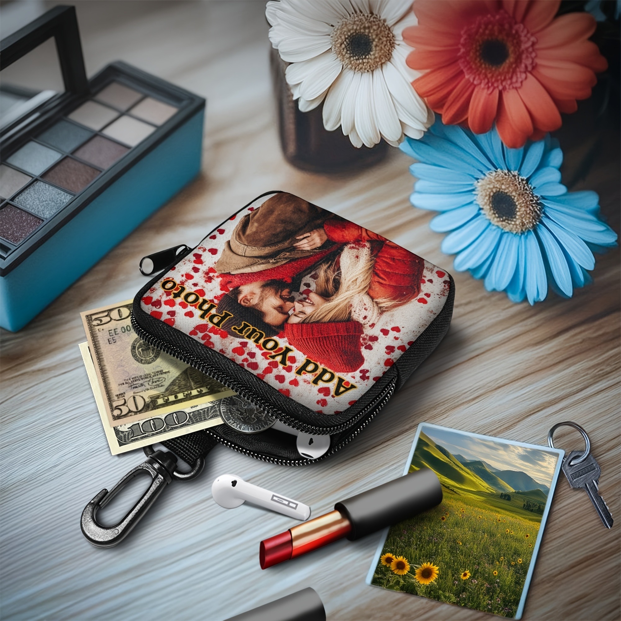 Custom Photo Coin Bag Mini Ear - đánh giá và giá Travel Accessories Pouch For Women