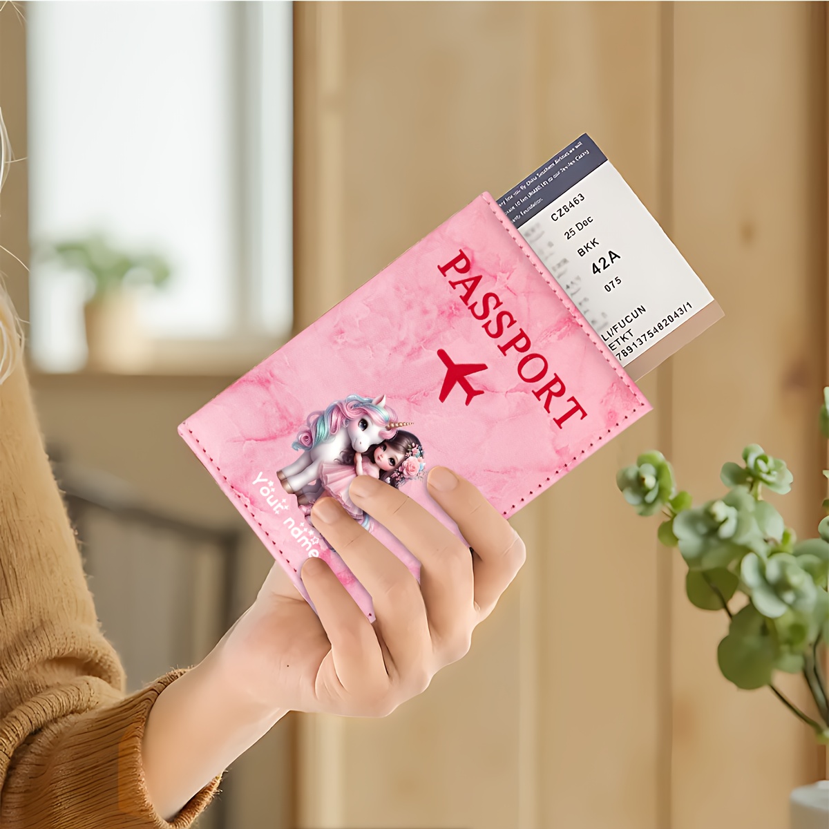 Unicorn Girl Pattern PU Passpo - đánh giá và giá Travel Accessories Plane