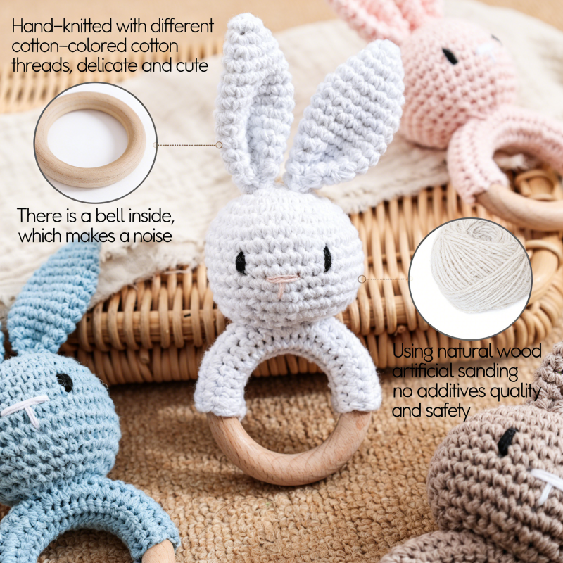 Wooden Baby Rattle Toy Handmad - đánh giá và giá Travel Accessories For 2 Year Old