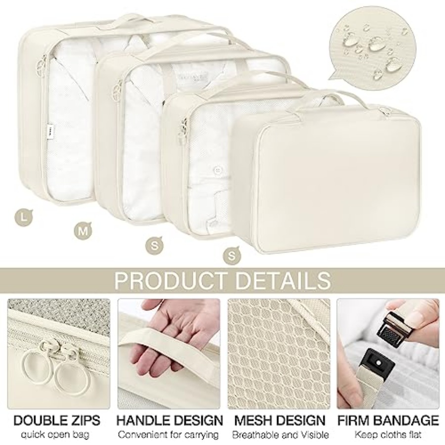 8 Set Packing Cubes for Travel - đánh giá và giá Travel Accessories Set