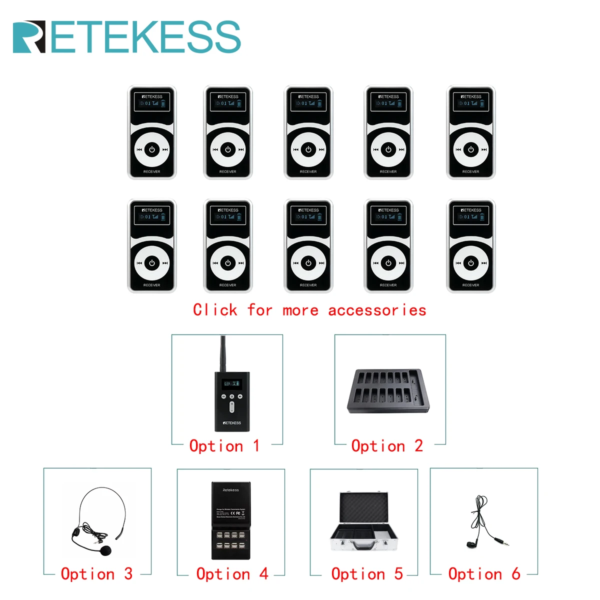 RETEKESS T130P T131P Tour Guid - đánh giá và giá Travel Accessories Guide
