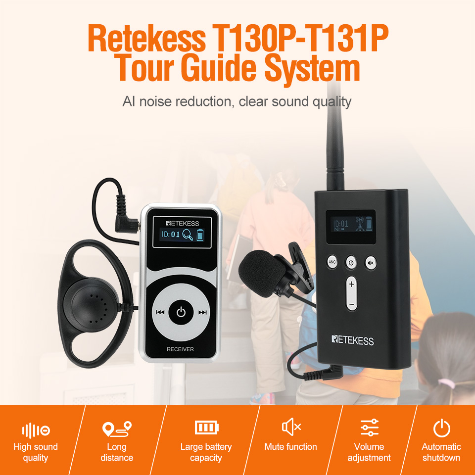 RETEKESS T130P T131P Tour Guid - đánh giá và giá Travel Accessories Guide