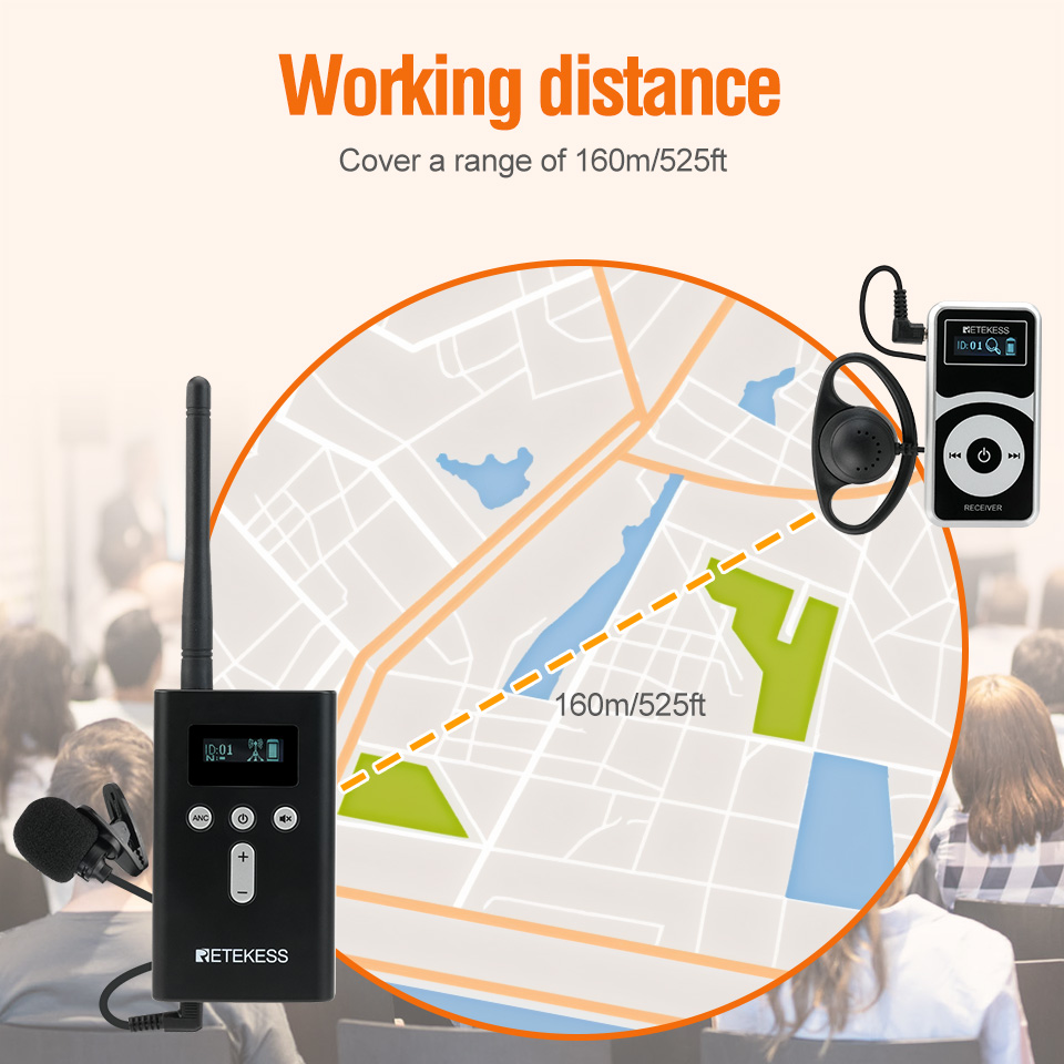 RETEKESS T130P T131P Tour Guid - đánh giá và giá Travel Accessories Guide