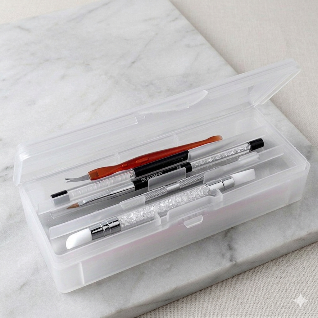 Transparent Nail Studio Set Na - đánh giá và giá Travel Accessories Set