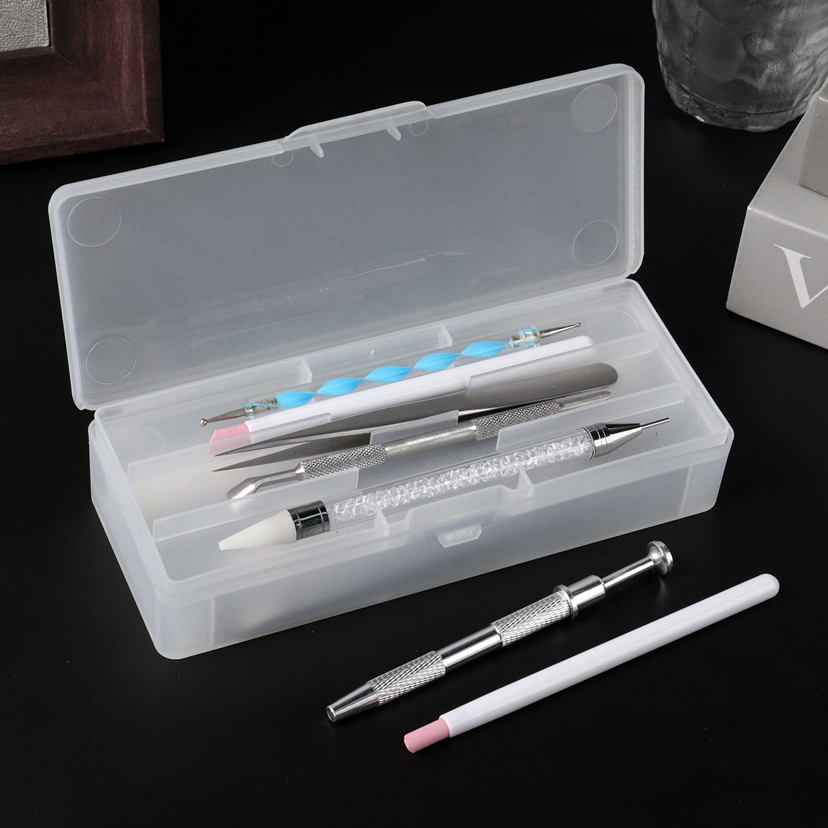 Transparent Nail Studio Set Na - đánh giá và giá Travel Accessories Set