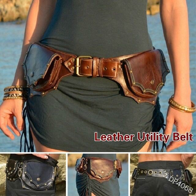 Medieval Steampunk Leather Uti - đánh giá và giá Travel Accessories Hip Belt