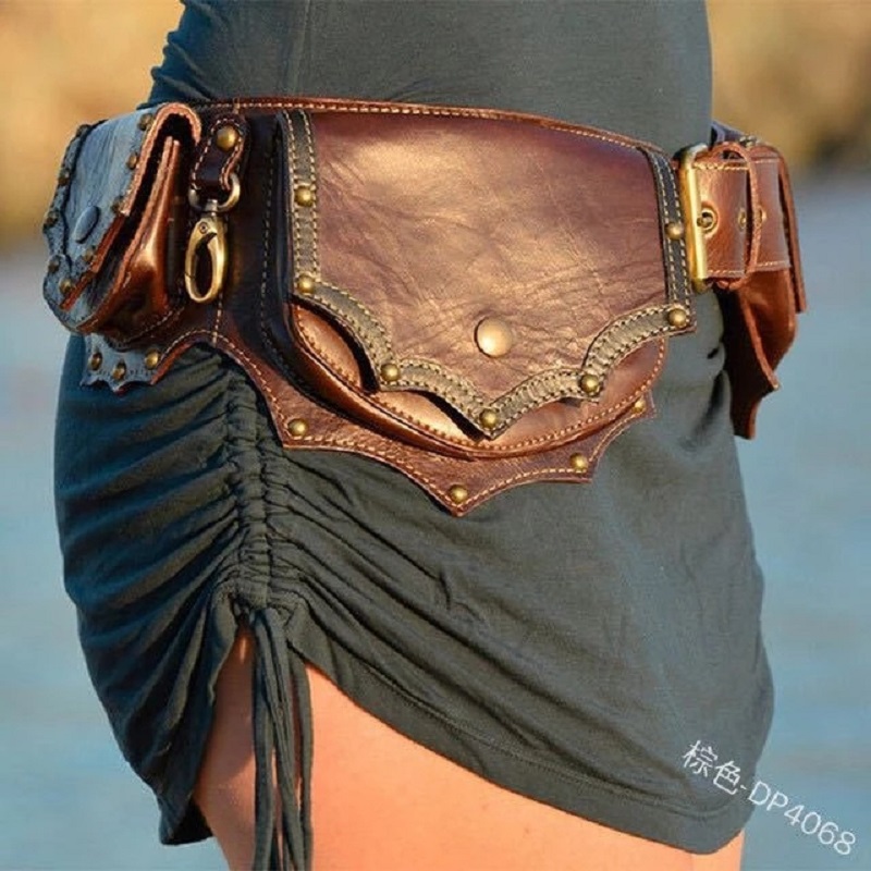 Medieval Steampunk Leather Uti - đánh giá và giá Travel Accessories Hip Belt