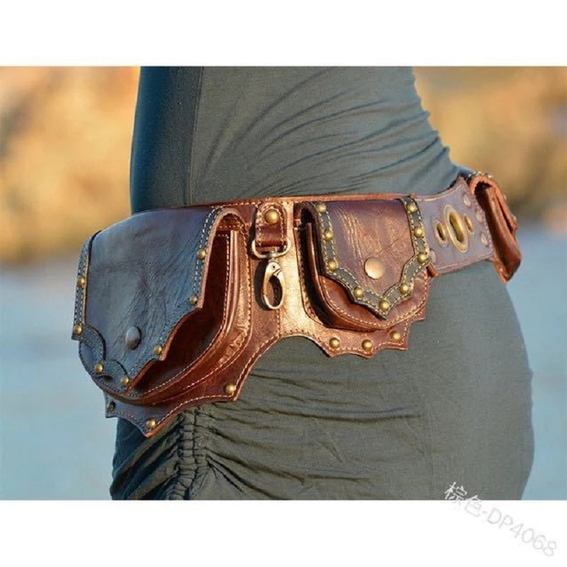 Medieval Steampunk Leather Uti - đánh giá và giá Travel Accessories Hip Belt