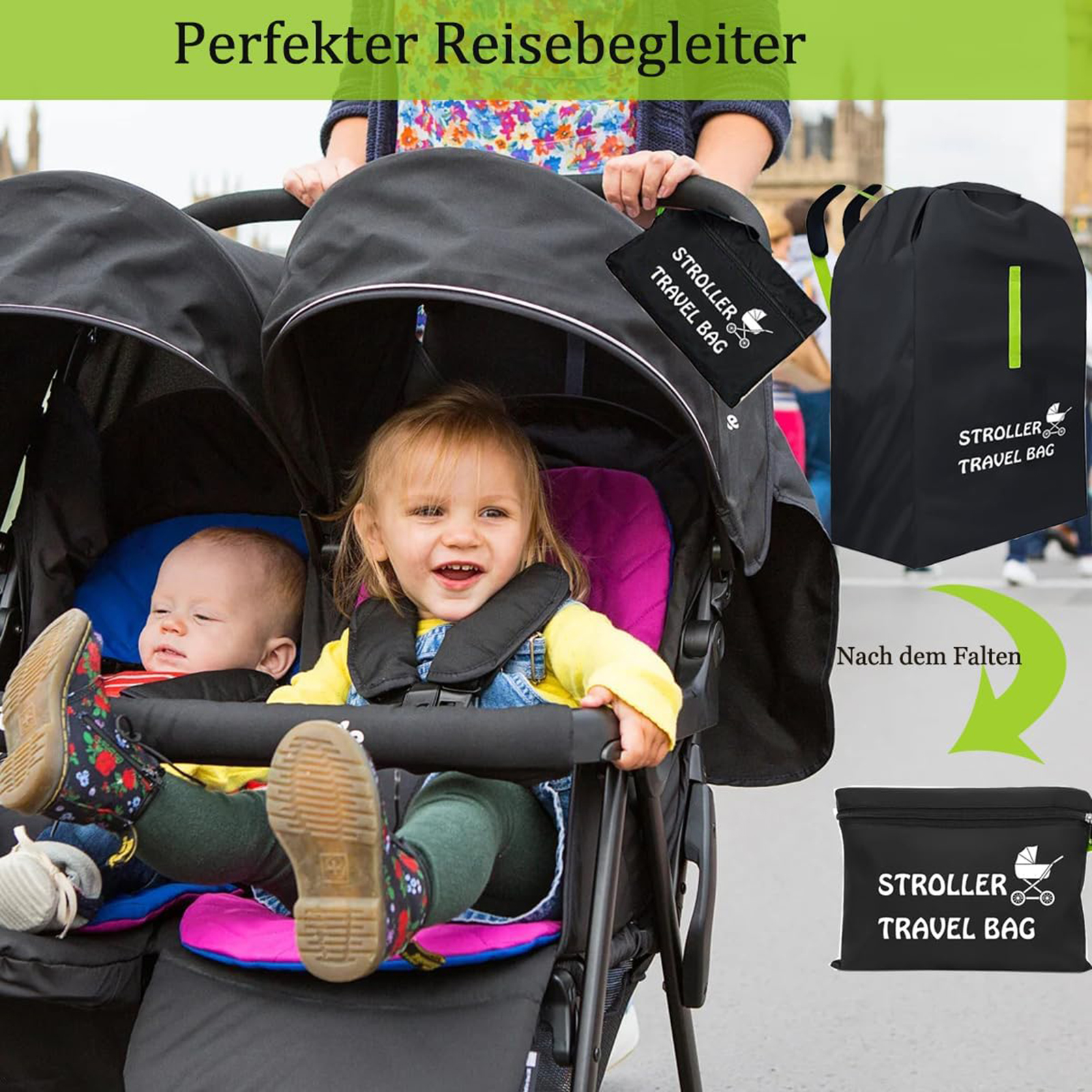 Baby Stroller Travel Bag With  - đánh giá và giá Travel Accessories For 2 Year Old