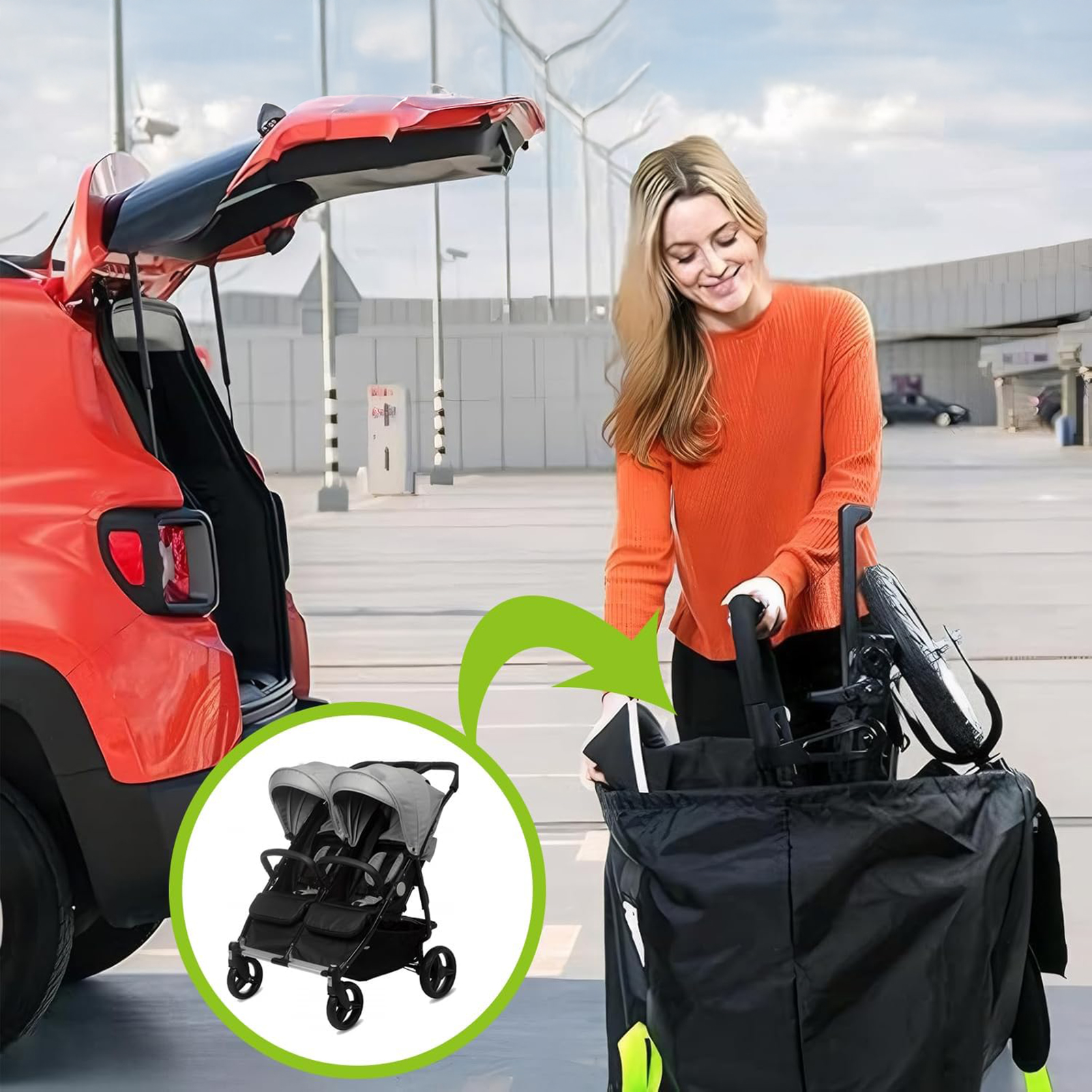Baby Stroller Travel Bag With  - đánh giá và giá Travel Accessories For 2 Year Old