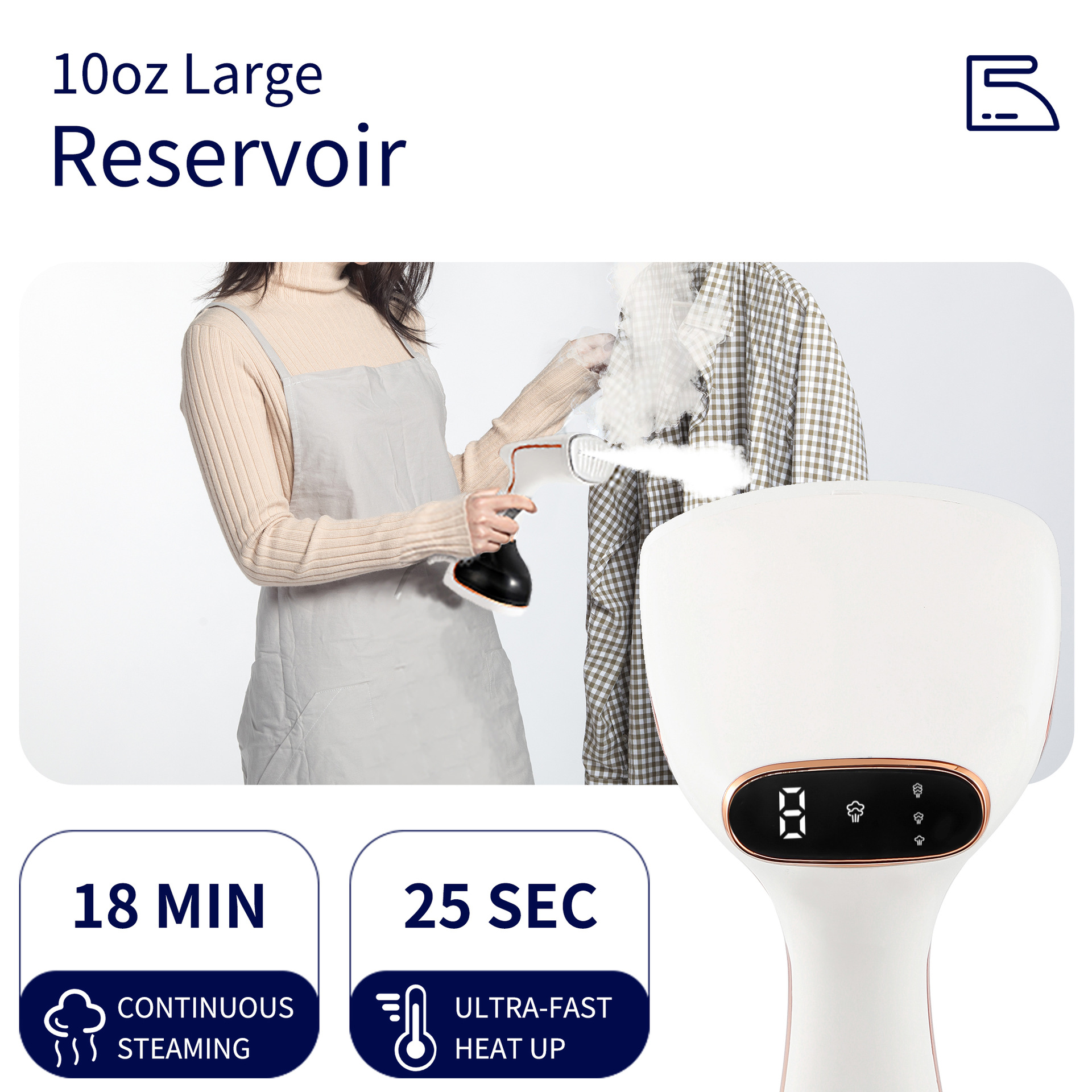 1800W Handheld Steam Hanging I - đánh giá và giá Mini Iron Travel