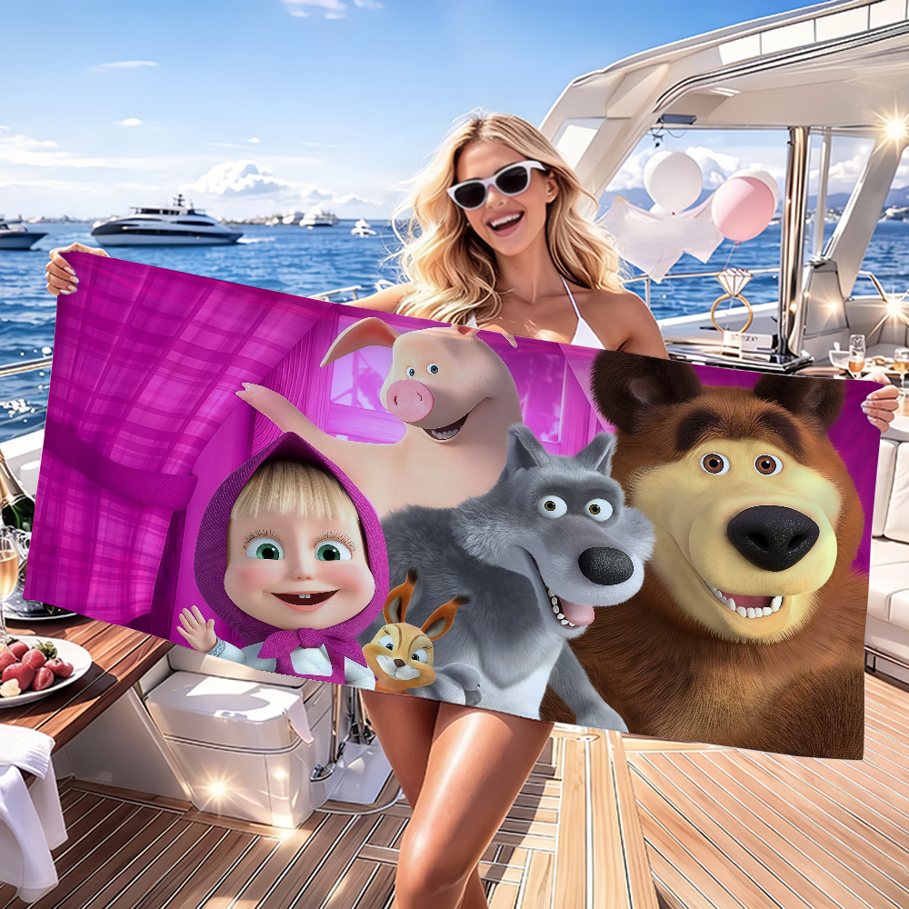 Cartoon Masha and The Bear Tow - đánh giá và giá Travel Yoga Accessories