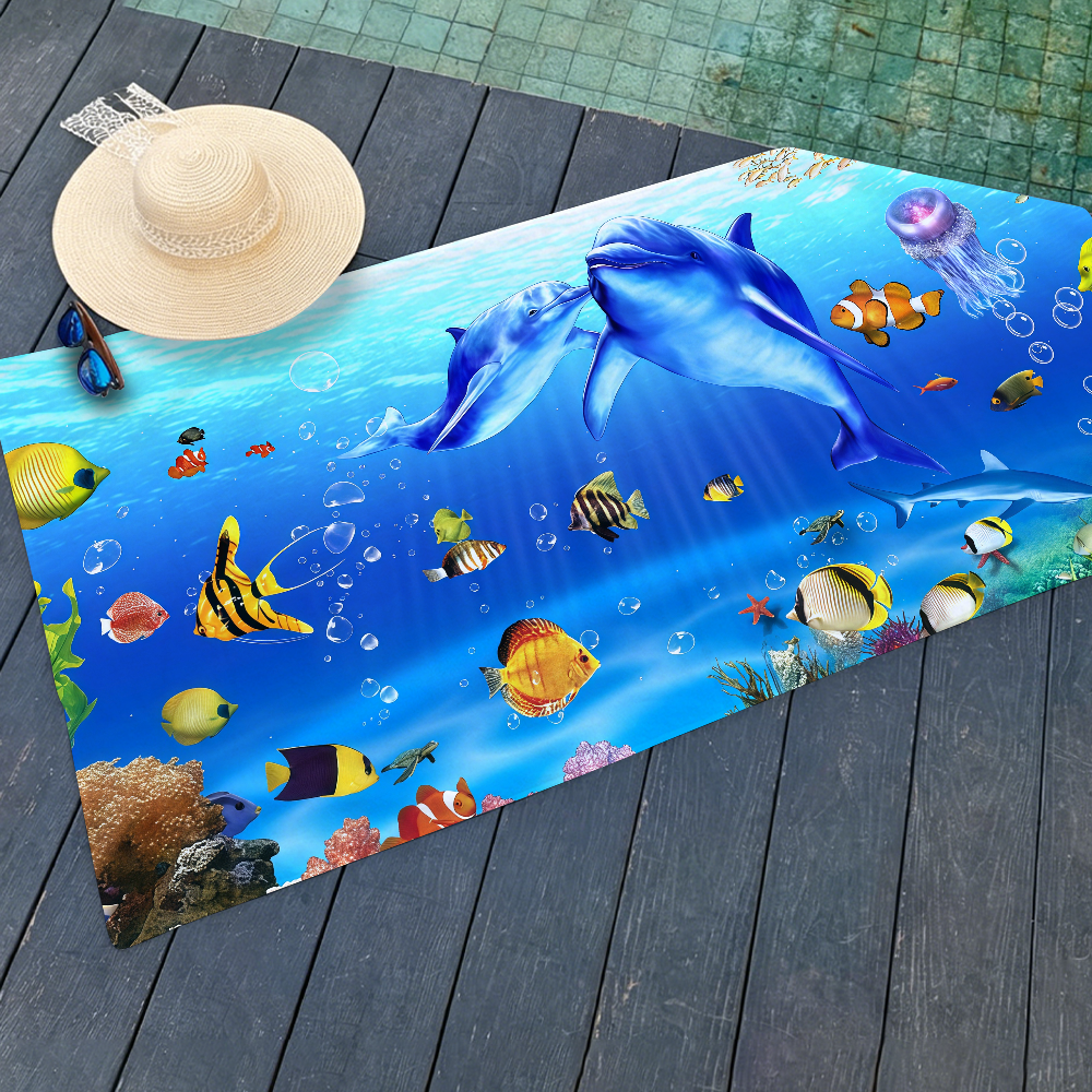 Sea World Towel Yoga Gym Yoga  - đánh giá và giá Travel Yoga Accessories