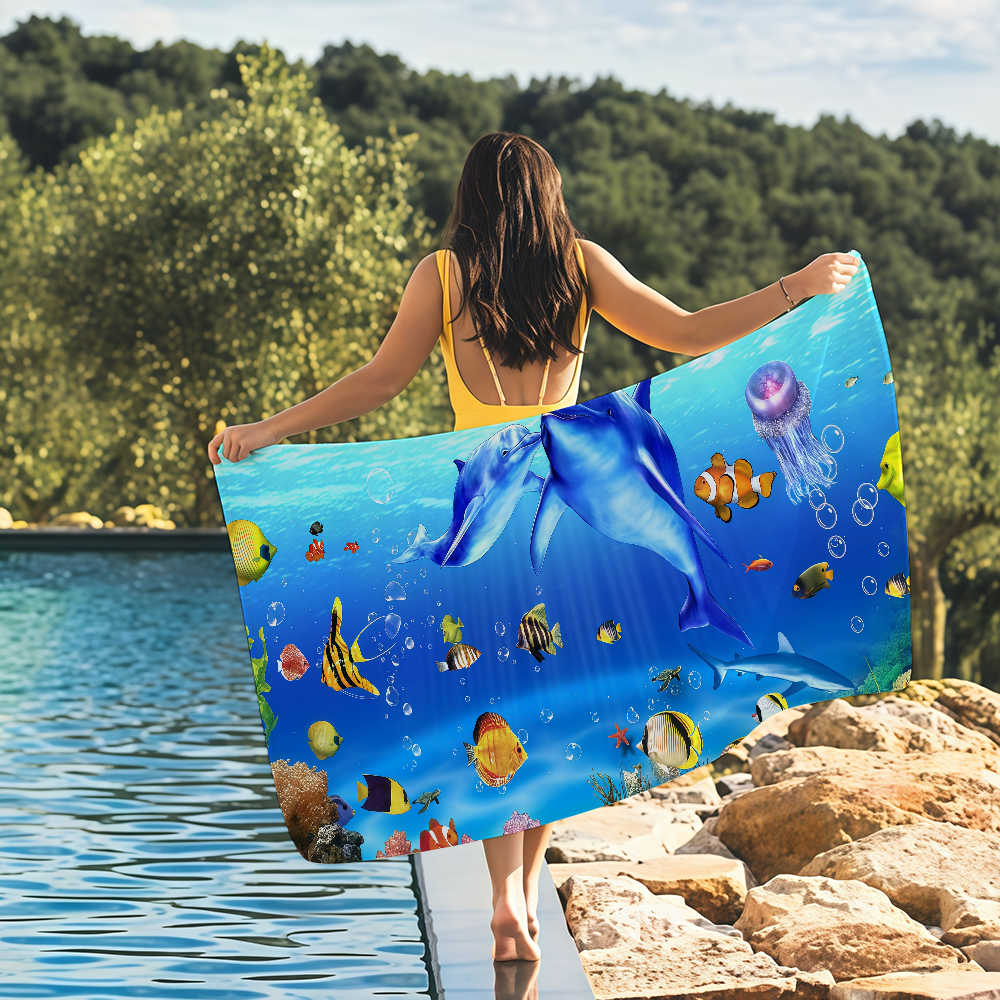 Sea World Towel Yoga Gym Yoga  - đánh giá và giá Travel Yoga Accessories