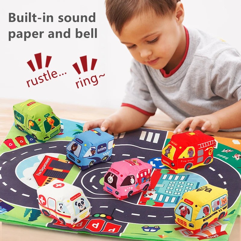 Soft Fabric Car Toy Set for Ba - đánh giá và giá Travel Accessories Baby
