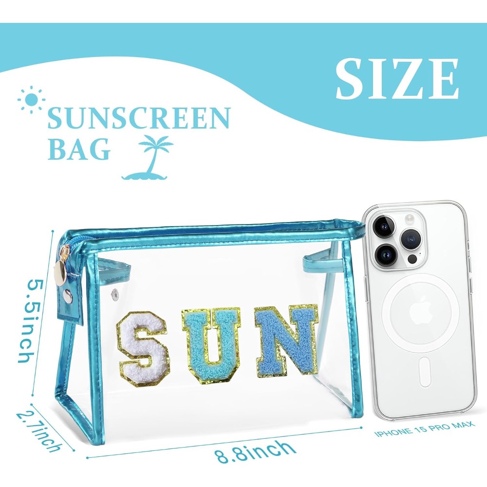 COSHAYSOO Sunscreen Bag Clear  - đánh giá và giá Travel Accessories Pouch For Women