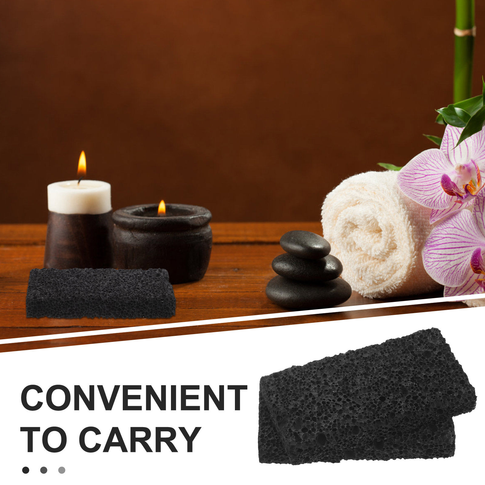 2Pcs Black Volcanic Rock Diffu - đánh giá và giá Travel Yoga Accessories