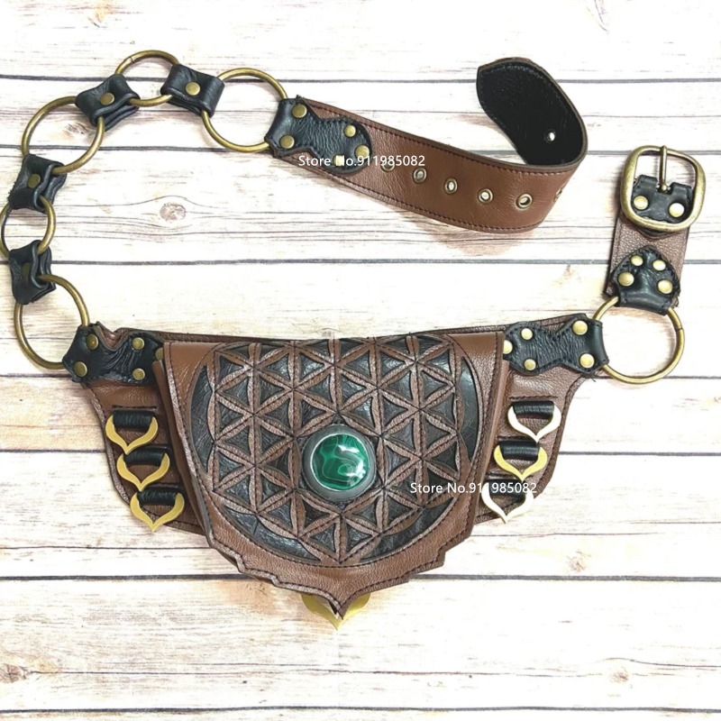 Medieval Steampunk Faux Leathe - đánh giá và giá Travel Accessories Hip Belt