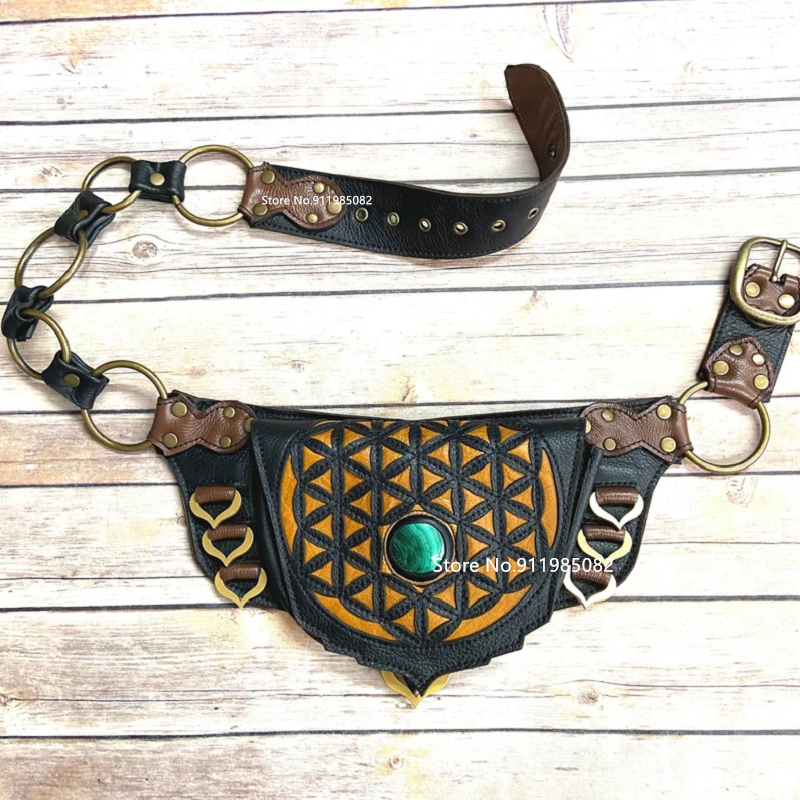 Medieval Steampunk Faux Leathe - đánh giá và giá Travel Accessories Hip Belt