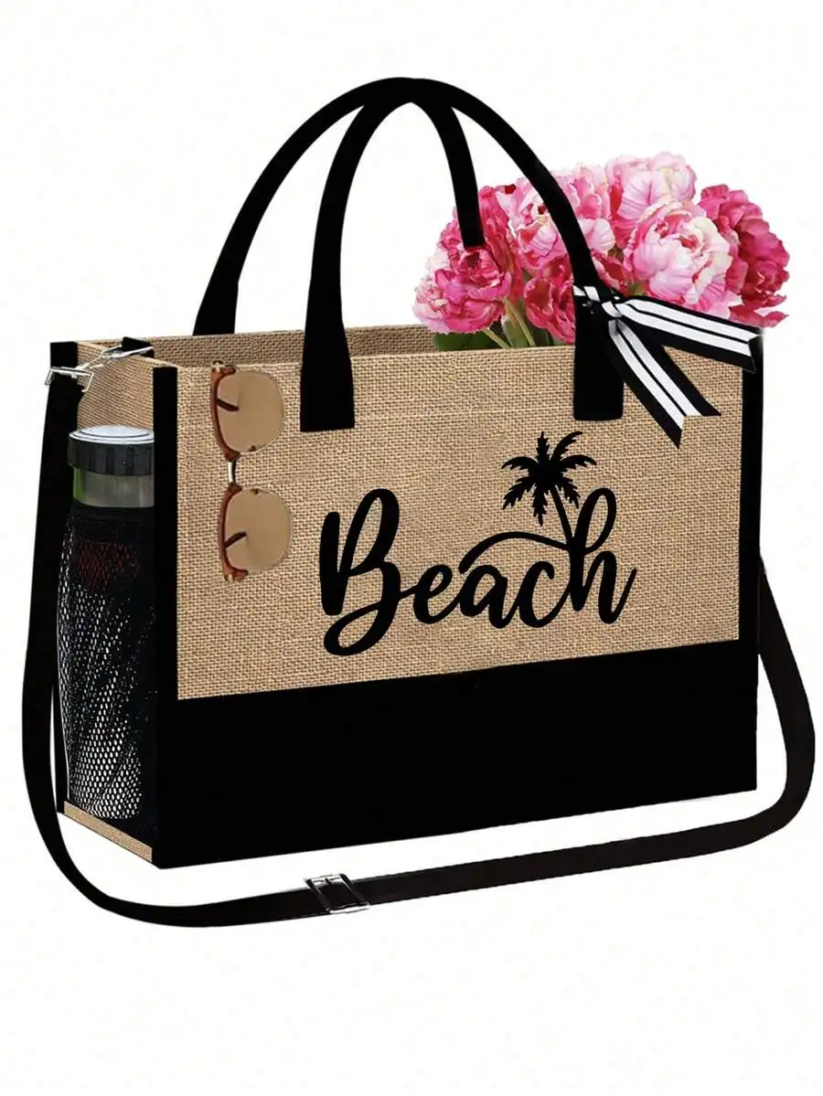Beach Tote Bag Set With Cosmet - đánh giá và giá Travel Accessories Pouch For Women